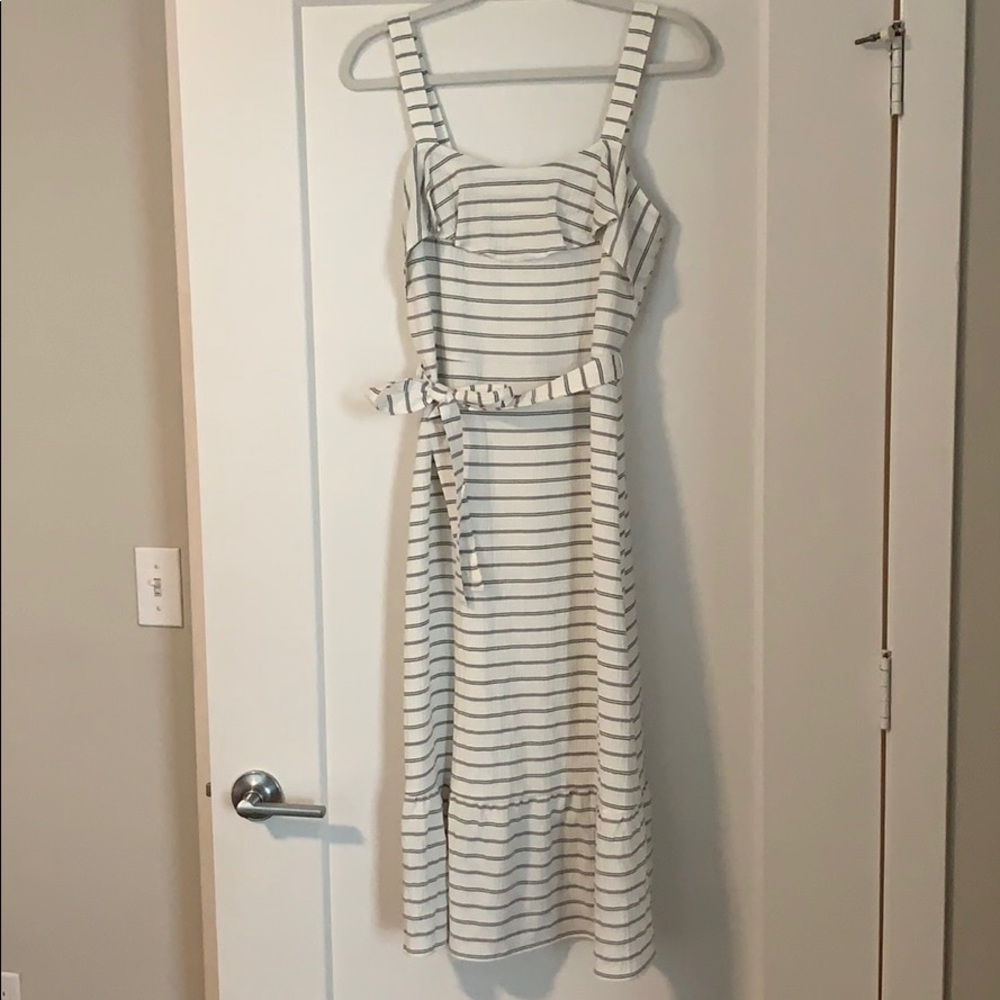 Unworn BR Factory sleeveless, striped sundress